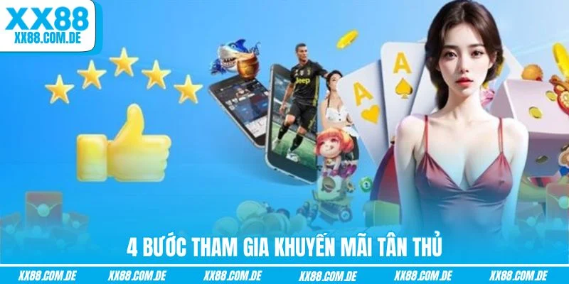 4 bước tham gia khuyến mãi tân thủ