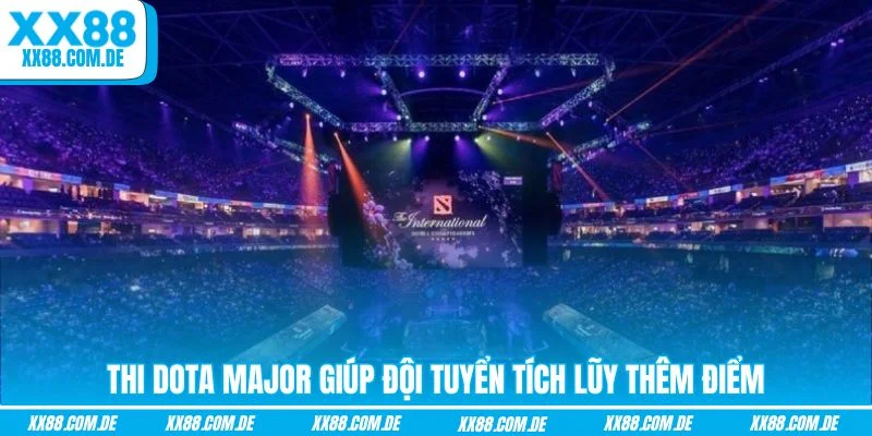 Thi DOTA major giúp đội tuyển tích lũy thêm điểm
